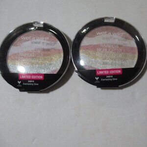 2 Wet n Wild Rainbow Highlighter Everlasting Glow Sealed